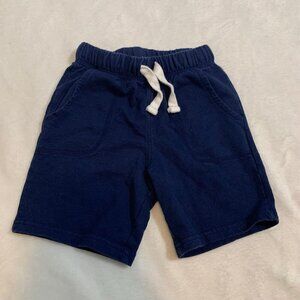 5/$25 Carter's dark navy‎ blue pull on elastic waist drawstring shorts - 4T